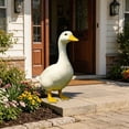 thumbnail image 2 of BZPIZ Garden Porch Goose Statues, Funny Duck Farm Fence Decor, Resin Real Concrete Porch Duck Decor, Outdoor Animal Sculptures & Statues, Perfect for Home Garden Stairs, Backyard, Farm, Patio, 2 of 8