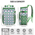 thumbnail image 3 of Romantic Floral Design Insulated Backpack Cooler - 20L High Capacity, Multiple Pockets for Organization, 3 of 5