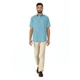 thumbnail image 3 of Havanera Men's and Big Men's Tucks and Embroidered Panels Short Sleeve Cotton Linen Button-Down Shirt with Pockets, Sizes S-5XL, 3 of 8