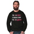 thumbnail image 5 of Christian Pink Ribbon Breast Cancer Women Crewneck Sweatshirt Brisco Brands S, 5 of 6