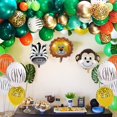 thumbnail image 3 of Juego de guirnaldas con forma de arco con forma de globo, 151 unidades, látex verde, animales del bo, 3 of 4