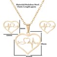 thumbnail image 4 of PVCS Women's Fashion Pendant Earring Set Color Clavicle Necklace Exquisite Earrings, 4 of 4