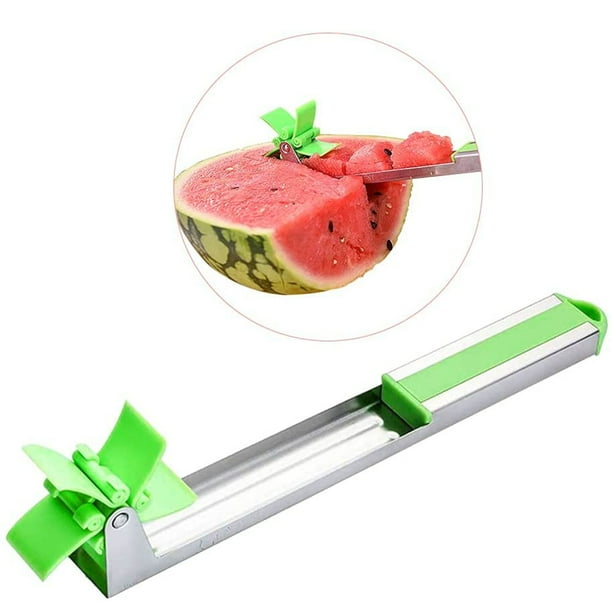 Watermelon Slicer Stainless Steel Watermelon Cubes Windmill Cutter Melon Knife Fruit Tool Kitchen Gadgets