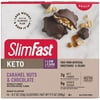 SlimFast Keto Fat Bomb Snack Clusters Caramel Nuts & Chocolate -- 14 Pieces Pack of 2