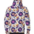 thumbnail image 7 of Rateoe record rock Skull star Pattern Mens Hoodie, Pullover Hooded Sweatshirt, Kangaroo Pocket Hoodie Ideal for Daily Wear, Travel and Home-3X-Large, 7 of 7
