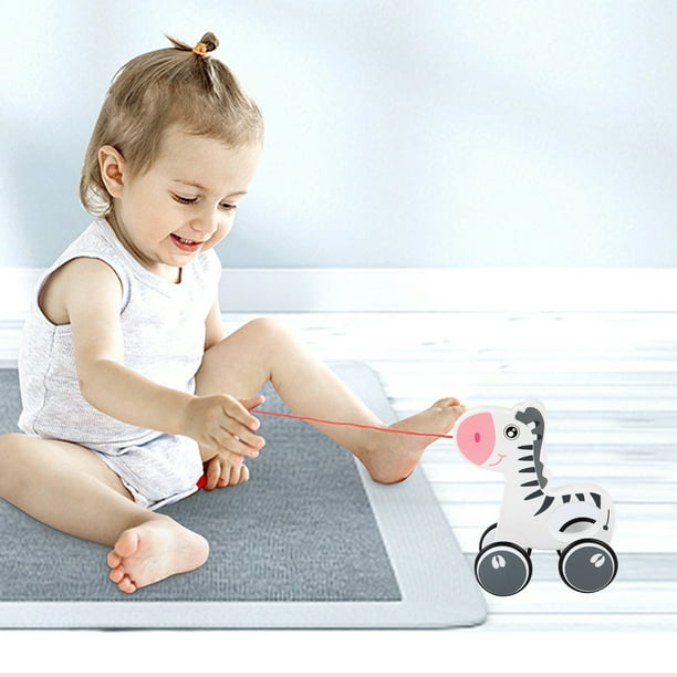 Juguetes para piscina, juguetes para bebés y niños pequeños: dinosaurio, caracol, tractor para empujar con la mano, cuerda para tirar, andador para bebés de 0 a 3 años, carrito para tirar