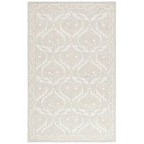 SAFAVIEH Blossom Donella Floral Area Rug, Light Gray/Ivory, 4' x 6'