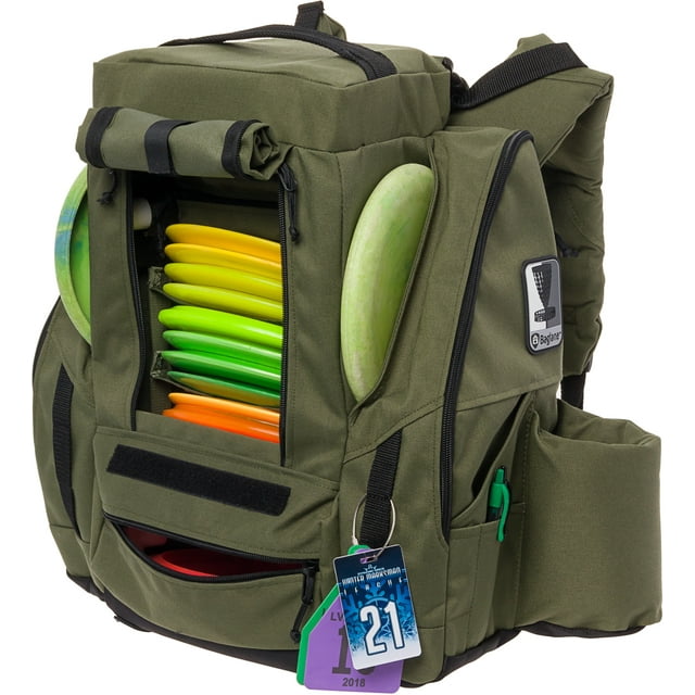 Portable Fusion Pro Disc Golf Backpack by Baglane Capacity 25 Discs