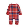 thumbnail image 6 of Meihuid Family Matching Christmas Pajamas Set Outfits Long Sleeve Elk Printed Tops Plaid Pants Sleepwear, 6 of 9