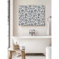thumbnail image 6 of Light Blue Floral Wall Art for Living Room,Canvas Picture Wall Decor for Bathroom Bedroom,Rustic Vintage Flowers Botanical Spring Painting Artwork for Office Kitchen Hallway Dining Room Decor 16"x20", 6 of 8