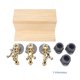 thumbnail image 2 of Dispensador de licor ANGGREK Dispensador de Vino de madera 3 Botellas, 2 of 7