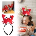 thumbnail image 1 of Serre-Tête Crabe Serre-Tête Homard Rouge pour Fête, Cerceau Cosplay Animal Marin, 1 of 5