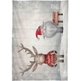 thumbnail image 2 of Santa in A Sleigh Rectangle Tablecloth Waterproof Polyester Table Clothative Stain Resistant & Wrinkle Resistant Washable Table Cover for Dining Table/Party/Camping 60x120 Inch Decor Gift, 2 of 7