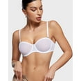 thumbnail image 3 of Women's Sheer Strapless Bras Mesh Sexy Unlined Plus Size See Through Underwire Bra, 3 of 5