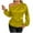 Yellow, variant on aidice T Shirts for Women Satin off Shoulder Long Puff Sleeve Side Drawstring Ruched Casual Shirts