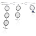 thumbnail image 1 of 3Pcs Wedding Bouquet Photo Charms Memorial Photo Pendants Picture Frame Charms, 1 of 9