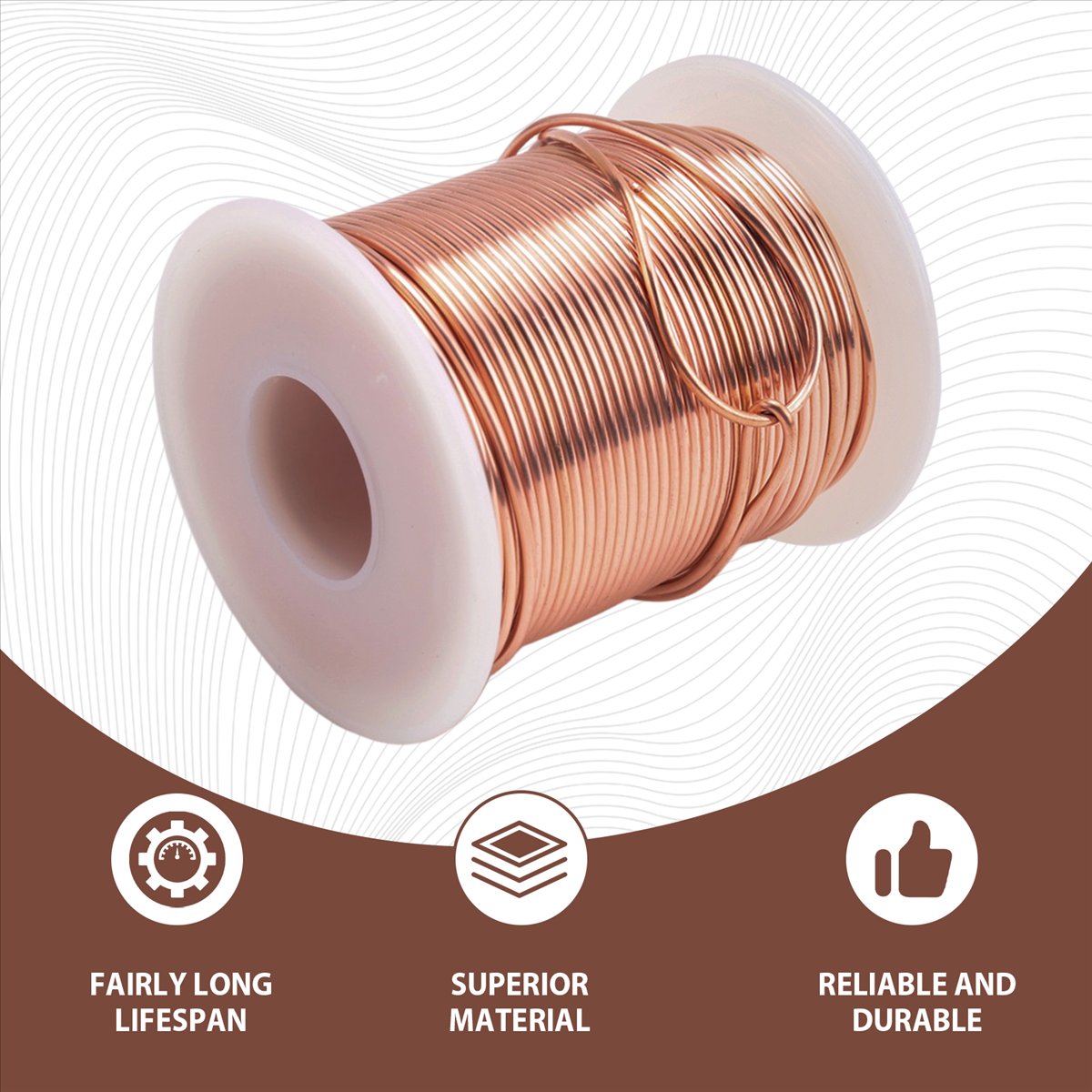 Copper Wire, 99.9% Soft Pure Bare Copper Wire for Gardening, Electroculture,16 Gauge/ 1.3 mm Diameter, 127 Feet,1 Pound