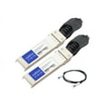 thumbnail image 2 of AddOn - 10GBase-CU direct attach cable - TAA Compliant - SFP+ to SFP+ - 1.6 ft - twinaxial - active - for Fortinet FortiGate 1000, 1200, 1500, 30XX, 31XX, 32XX, 3700, 3810, 3950, 900, 901, 2 of 2