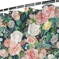 thumbnail image 4 of Waterproof Pioneer Shower Curtain 36x72 Inch Polyester Unique Colorful Floral Shower Curtain for Bathroom Hotel Home Decor with 7 Plastic Hooks, 4 of 5