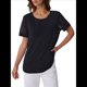 thumbnail image 2 of Top Tipo Túnica de Punto con Escote Redondo y Aberturas para Mujer, Color Negro, Talla XL, 2 of 8