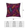 thumbnail image 2 of Throw Pillow Covers, Exotic Cute Gecko Lizard Soft Square Pillow Cases with Invisible Zipper for Couch Bed Sofa, Farmhouse Fall Home Decor 18"x18", 2 of 7