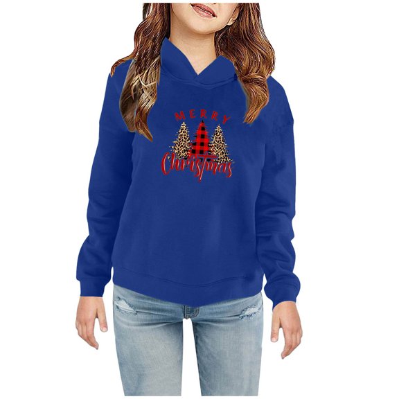 AOOCHASLIY Boys Girls Christmas Toddler Baby Boy's Girl's Hoodie Children's Casual Print Sweatshirt For The Baby Gift