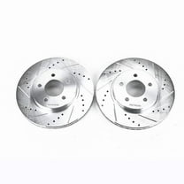 Power Stop AR85103XPR Evolution Drilled & Slotted Rotors -Front Fits 2012 Ford Escape