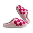 thumbnail image 5 of Viluyesy Mens and Womens Fuzzy Slippers, Slip-On Memory Foam Soft Cozy Plush Lined Winter Warm Bedroom Home Shoes Pink, 5 of 9