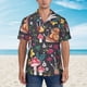 thumbnail image 2 of Balery Mushrooms Snails Butterflies Camisas hawaianas de manga corta para hombre, camisas playeras de corte holgado, camisas de vacaciones con botones,Small, 2 of 7