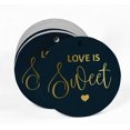 thumbnail image 2 of Inkdotpot Gold Foil Paper Hang Tags Love Is Sweet Wedding Favor Tags 100 Pieces, 2 of 7
