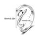 thumbnail image 3 of Anillo abierto ajustable con gato para mujer, anillos para fiestas y parejas, 3 of 8