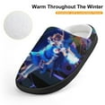thumbnail image 4 of Kids The Legend of Zelda Slippers Anti-slip Fluffy Fuzzy House Slippers Warm Soft Plush Winter Fluffy House Shoes for Boys Girls, 4 of 7