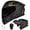 Gold, variant on DOT Bluetooth Modular Motorcycle Helmet,Motorcycle Helmet,Dual Visor Full Face Flip up Integrated Motorcycle Helmets,Built-in Dual Speaker Microphone,Adults Men Women,Gold,XXL