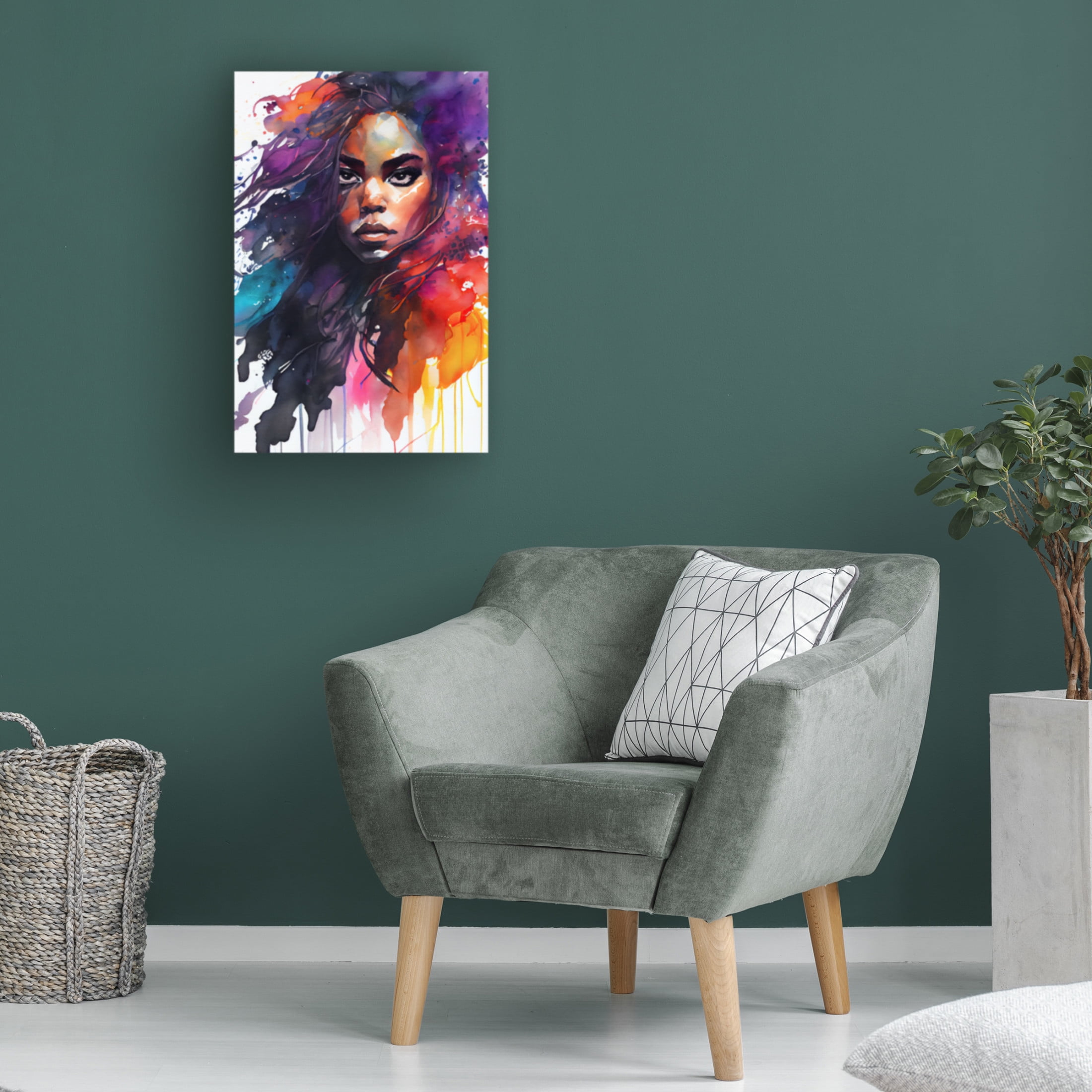 Canvas Wall Art - Sasha 'Rise I' Wall Art for Living Room, Bedroom, or Office Décor by Trademark Fine Art - 22 x 32 Inches