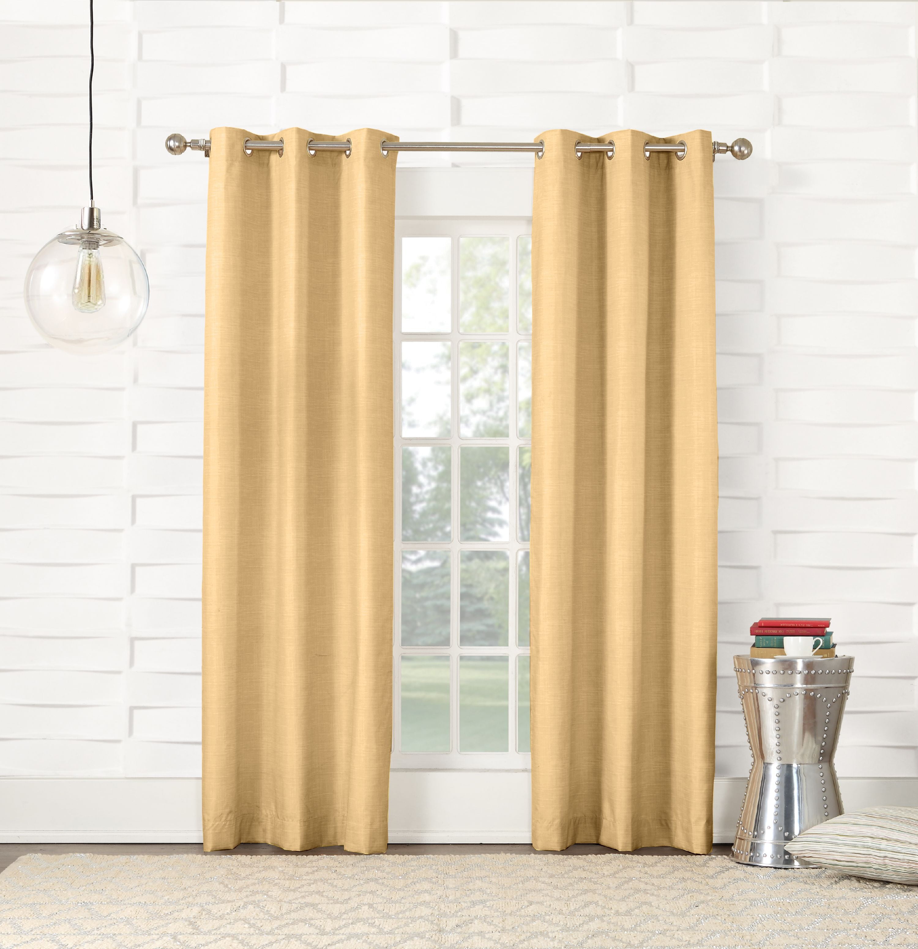 Sun Zero Caleb Linen Texture Thermal Insulated Energy Efficient