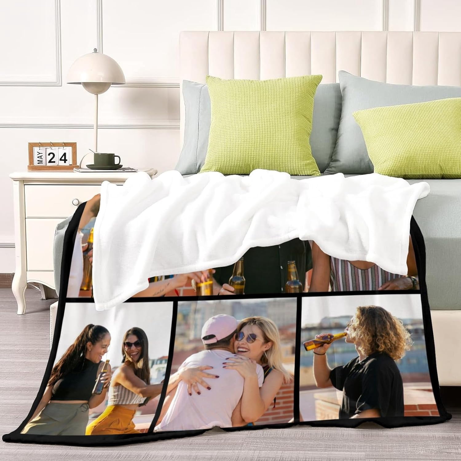 Custom Photo Blanket for Kids Adult Picture Personalized Blanket and Throw Flannel Customized Blanket Blankets