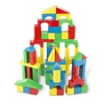 thumbnail image 1 of Melissa & Doug Wooden Building Blocks Set - 100 Blocks in 4 Colors and 9 Shapes, 1 of 5