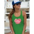 thumbnail image 2 of Mothers Day Watercolor Pink Racerback Tank Women -Image by Shutterstock, Female Large, 2 of 4