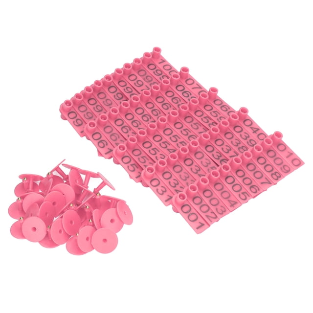 Numbered Cattle Ear Tags Premium Livestock Identification 100 Sets for Cow Sheep