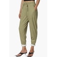thumbnail image 3 of TheMogan Pantalon de Jogging Taille Haute Élastique en Molleton Mélangé Décontracté pour Femmes P-3X, 3 of 7