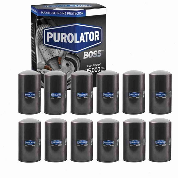 12 pc Purolator BOSS PBL44872 Engine Oil Filters for Oil Change Lubricant Filters