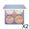 thumbnail image 1 of Paleta de resaltadores Fernando 4 colores polvo de alta luminosidad maquillaje en polvo para el rostro, 1 of 7