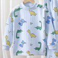 thumbnail image 5 of TOWED22 Toddler and Little Boys 2-Piece Cotton Pajamas Long Sleeve Fall Winter PJ Set Kid Robot Sleepwear 6-12 Months 12-24 Months 2t 3t 4t 5t 6t 7t 8t 9t Children,Blue,12-18 M, 5 of 9