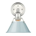 thumbnail image 3 of Orwell 1-Light Bath Vanity in Chrome with Pine Green, 3 of 7