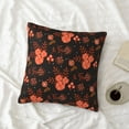 thumbnail image 4 of LNWH Decorative Pillow Covers, Night Autumn Flowers Square Sofa Decorative Knit Pillow Case, 12"x12", 4 of 8