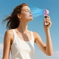 thumbnail image 4 of 6000mAh Handheld Fan Rechargeable High Speed Personal Cooling Fan with 199 Speed Settings Thermoelectric Cool Off Mini Portable Fan for Travel Camping Outdoor by PALIFEUR, 4 of 5
