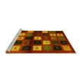 thumbnail image 2 of Ahgly Company Machine Washable Indoor Rectangle Abstract Yellow Contemporary Area Rugs, 4' x 6', 2 of 4