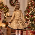 thumbnail image 7 of JIAYUE Girls Deer Dress Kids Spotted Reindeer Cosplay Outfit With Headband Long Sleeve Fancy Costume For Christmas Halloween Party, 7 of 7