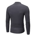 thumbnail image 3 of Mens Neck T Shirts Pullover High Neck Turtleneck Long Sleeve Sweaters for Men, 3 of 7