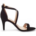 thumbnail image 2 of DREAM PAIRS Women's Pump Heel Sandals Stilettos Ankle Strap Open Toe Sandals DOLCE BLACK/NUBUCK Size 10, 2 of 5